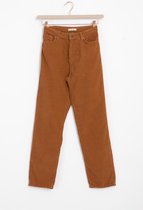 Sissy-Boy - Bruine mid rise balloon leg corduroy broek