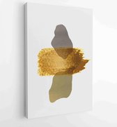 Canvas schilderij - Luxury gold abstract arts background. Wall arts vector 4 -    – 1894295248 - 50*40 Vertical