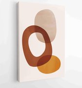 Canvas schilderij - Abstract art background vector. Modern Nature shape line art wallpaper 1 -    – 1934355023 - 115*75 Vertical