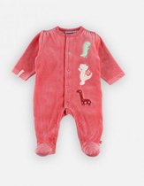 noukie's pyjama , velour , hard roze , dino's , 18 maand 86