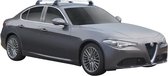 Alfa Romeo Giulia Premium Dakdrager Zilver 2016 - heden Whispbar Flush Auto Exterieur Accessoires