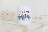 Help- Customized mokken en bekers - mokken met tekst - mokken - bekers - cadeautje - cadeau voor vrouw - cadeau vor man - keramiek servies - cadeautje voor haar - cadeautje voor hem