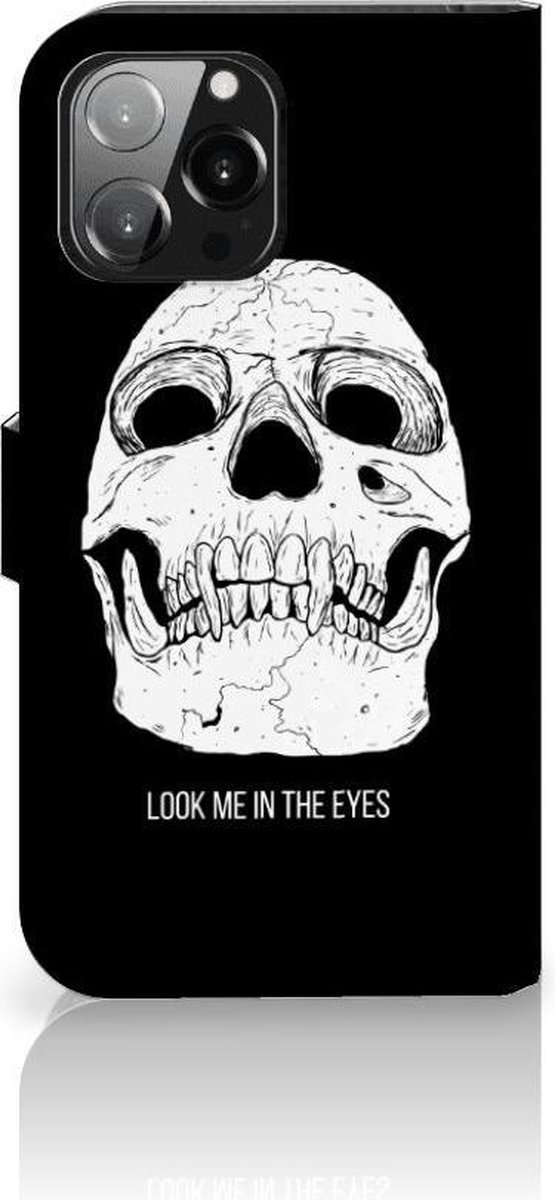 Telefoonhoesje met Naam iPhone 13 Pro Max Skull Eyes