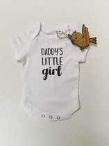 Larkwood | LW655 |  Romper meisje | Rompertje | Kraamcadeau | Geboortecadeau | Daddy Girl | Duurzaam | Biologisch |