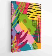 Canvas schilderij - Hand painted illustrations wall arts vector. Surface pattern design. 1 -    – 1843038787 - 115*75 Vertical