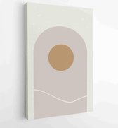 Canvas schilderij - Abstract organic shape Art design for poster, print, cover, wallpaper, Minimal and natural wall art. Vector illustration. 4 -    – 1834428175 - 80*60 Vertical