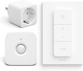 Philips Hue Combipack - Hue Smart Plug Nederland, Dimmer Switch en Bewegingssensor voor Binnen - Slimme Stekker