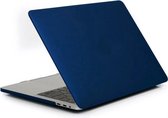 Macbook Pro case - Macbook pro hoes  / Macbook Pro hard hoes  13 inch 2020 / 2019 / 2018 / 2017 / 2016 / A2289/A2251 / A1706A / 1708 - Laptop Cover Ntech - Matte Marine Blauw