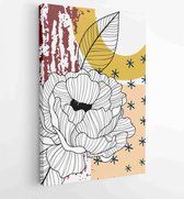 Canvas schilderij - Hand painted illustrations wall arts vector. Surface pattern design. 3 -    – 1843126804 - 80*60 Vertical