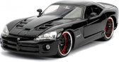 auto Fast & Furious Dodge Viper SRT-10 1:24 die-cast zwart