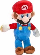 knuffel Super Mario - Mario 26 cm pluche rood/blauw