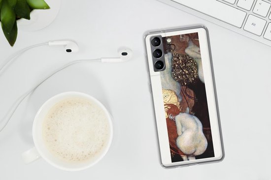 Coque Samsung Galaxy S21 - Poisson rouge - Gustav Klimt - Coque de téléphone en Siliconen