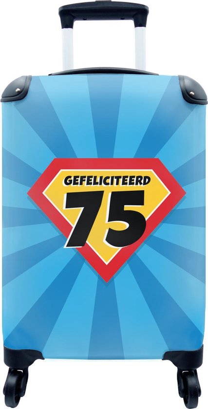 Valise Anniversaire 75 Ans Anniversaire Superman 35x55x Cm Bagage A Main Bol Com