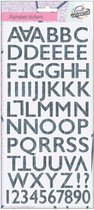 stickervel alfabet 31 x 14 cm papier blauw