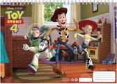 Toy Story 4 kleur- en stickerboek 23 x 33 cm blauw