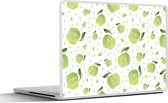 Laptop sticker - 11.6 inch - Appels - Groen - Patronen - 30x21cm - Laptopstickers - Laptop skin - Cover