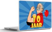 Laptop sticker - 17.3 inch - Man - 70 Jaar verjaardag - Jubileum - 40x30cm - Laptopstickers - Laptop skin - Cover