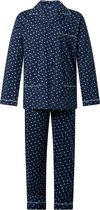 Heren pyjama Gentlemen poplin 100% katoen donkerblauw maat 60
