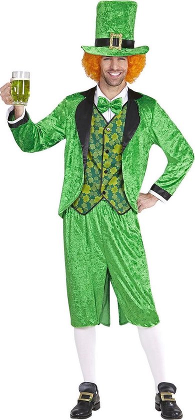 Widmann - Landen Thema Kostuum - Leprechaun St. Patricksday Kabouter - Man - Groen - Medium - Carnavalskleding - Verkleedkleding