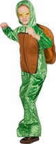 Wilbers & Wilbers - Schildpad Kostuum - Snelle Ninja Schildpad Kind Kostuum - groen - Maat 92 - Carnavalskleding - Verkleedkleding