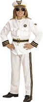 Widmann - Kapitein & Matroos & Zeeman Kostuum - Marine West Point Kapitein - Jongen - Wit / Beige - Maat 158 - Carnavalskleding - Verkleedkleding