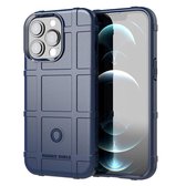 iPhone 13 Pro Hoesje - Rugged Shield TPU Gelcase - Blauw - GSM Hoesje - Telefoonhoesje Geschikt Voor Apple iPhone 13 Pro
