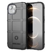 iPhone 13 Hoesje - Rugged Shield TPU Gelcase - Zwart - GSM Hoesje - Telefoonhoesje Geschikt Voor: Apple iPhone 13