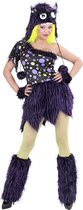 Widmann - Monster & Griezel Kostuum - Luxe Monster Meisje Ms Comic Strip - Vrouw - Paars - Medium - Halloween - Verkleedkleding