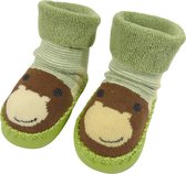 Babyslofjes Hert Groen/Bruin - Anti-slip - 12-18 maanden