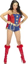 Wonderwoman Kostuum | Ms America Super Power Meisje | Vrouw | Medium | Carnaval kostuum | Verkleedkleding