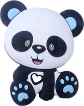 Chewzoo® - Bijtketting Stevig - Panda - Pandabeer - Zwart & Blauw