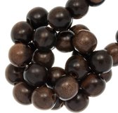 Perles en bois Aspect Naturel (10 mm) Ebène (40 pcs)