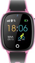 Loayz HW11 Roze - Kinder Smartwatch - GPS - met Lebara waarde simkaart [1 GB+€15] - Waterdicht - Camera functie
