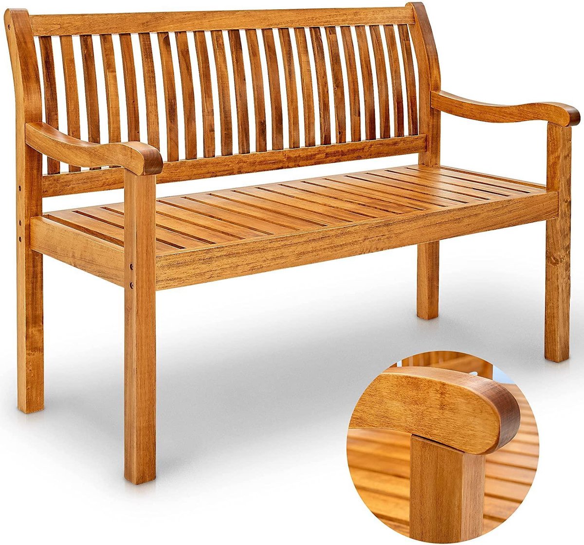 Sens Design Tuinbank hout – Weerbestendig – 2-3 personen - Lichtbruin - Sens Design