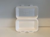 Lunchbox wit - 125 st. - Menubox - Frietbox - Maaltijdbox - Foodbak - HB 10 -Menu - Schuimbox - boîte à déjeuner - Mousse