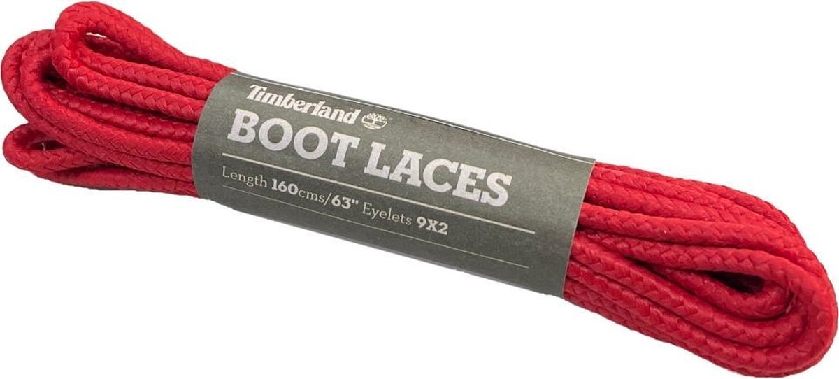 Originele Timberland veters F1 63”- 160cm Rood