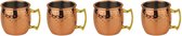 Paderno Shotglaasjes BAR Koper 60 ml - 4 Stuks
