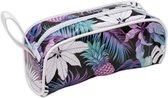 etui Tropical 21 x 8,5 x 8 cm wit/zwart