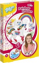 strijkkralen set unicorn 3D multicolor 3-delig