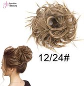 Messy Haarstuk Bun #12-24 | Haar wrap extension | Messy Bun - 40 Gram