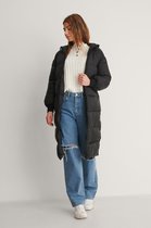 NA-KD lange jas met capuchon Dames - Maat EU 38