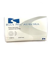 Aurora  Blue Nil Rose SS8 (2,4mm) Crystal HotFix 1440 stuks