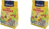 Vitakraft - Vogelsnack -Cocktail Frutti grote parkiet/agapornide - 250 gram - per 2 zakken