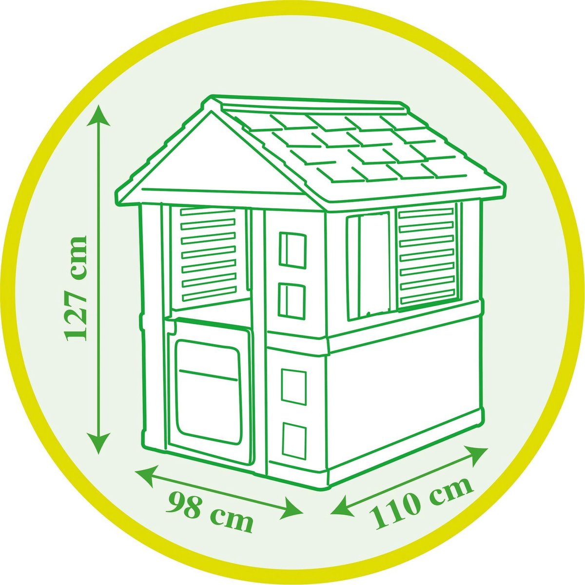 Smoby - Jolie House - 98 x 110 x 127 cm- Speelhuis — afbeelding 2