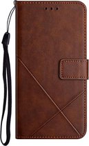 Hoesje Samsung Galaxy S21 - Wallet case - Book cover - Case shockproof - Hoesje met ruimte voor pasjes - S21 hoesje - Coffee