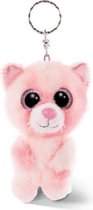 sleutelhanger Glubschis kat junior 9 cm pluche roze