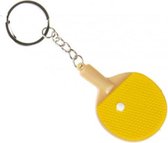 sleutelhanger tafeltennis 6,5 cm geel