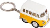 sleutelhanger Volkswagen die-cast 5 cm wit/geel