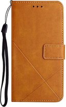 Hoesje iPhone 13 Pro Max - Wallet case - Book cover - Case shockproof - Hoesje met ruimte voor pasjes - Bruin