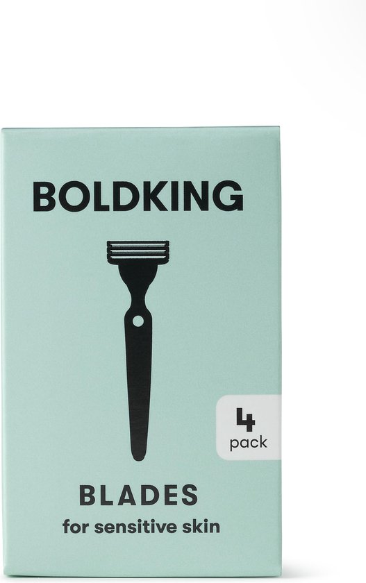 Boldking The Refill Blades 4x - scheermesjes voor gevoelige huid